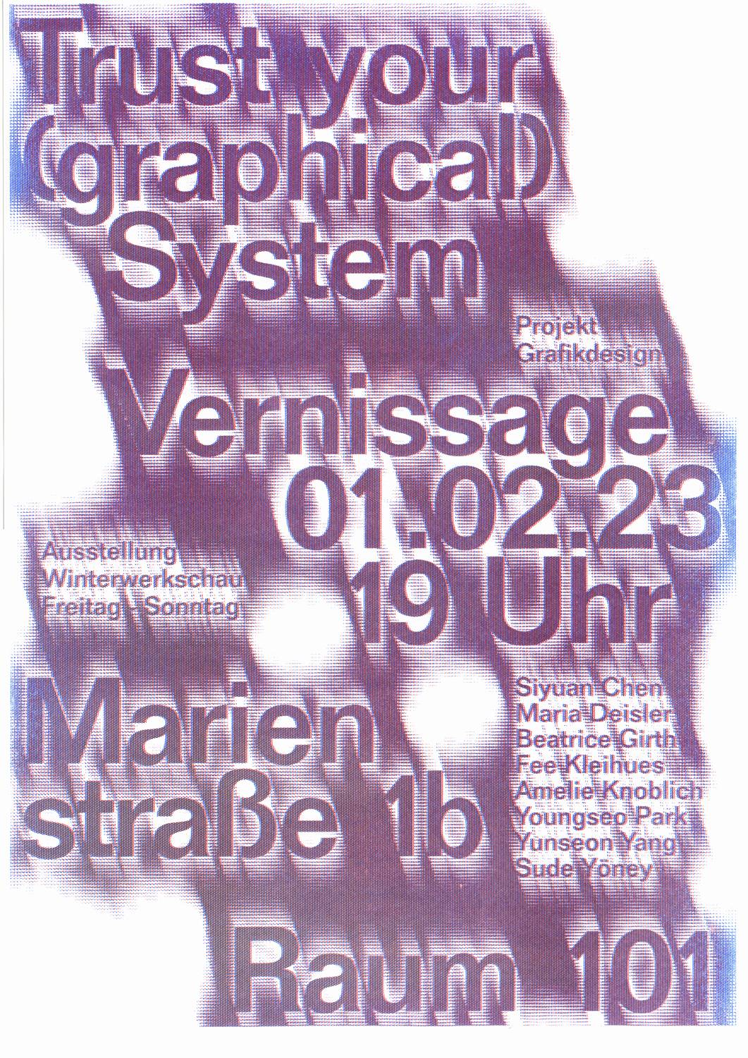 Trust your (graphical) System &mdash; Exhibition